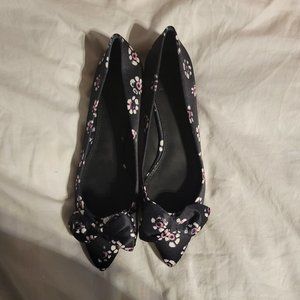 Tory Burch floral print flat